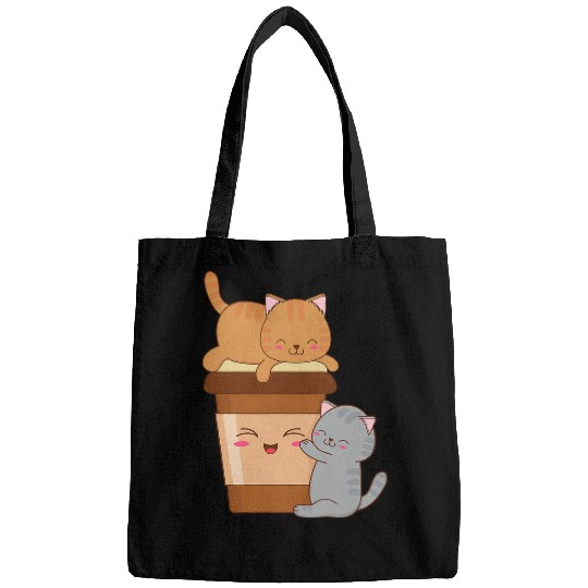 Coffee Fun Happy Kittens Coffee Lovers and Baristas Bags