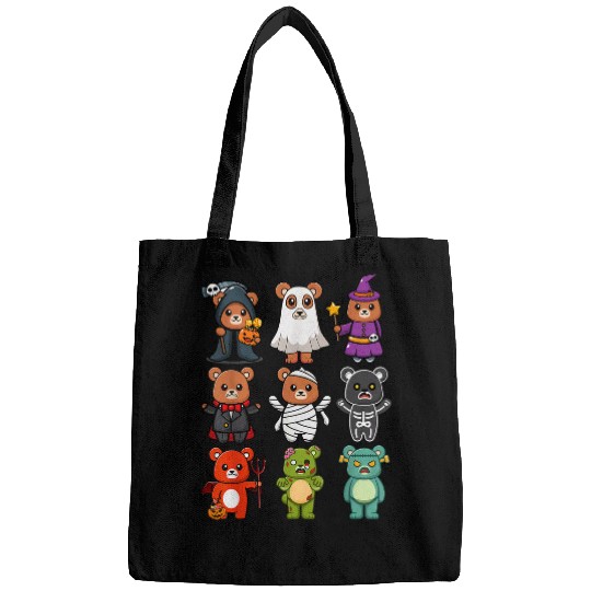 Bear Pet Bear Spooky ghosts BooJee Horror Pumpkin Bear Halloween Bags