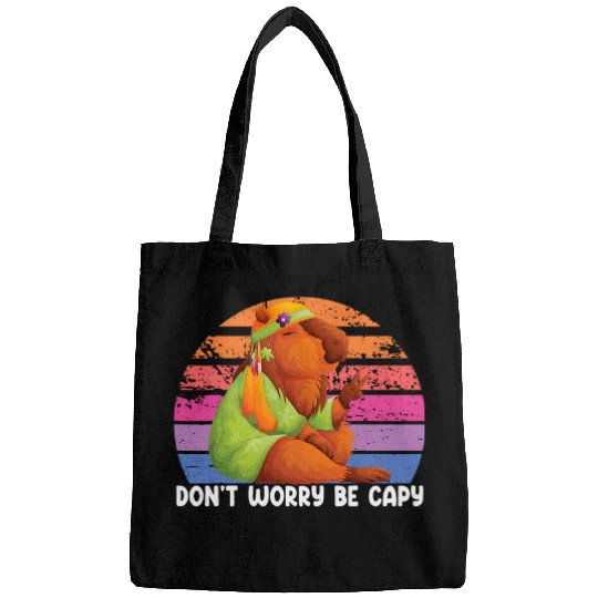 capybaras Pet Don t Worry Be Capy Funny capybaras 1 Bags