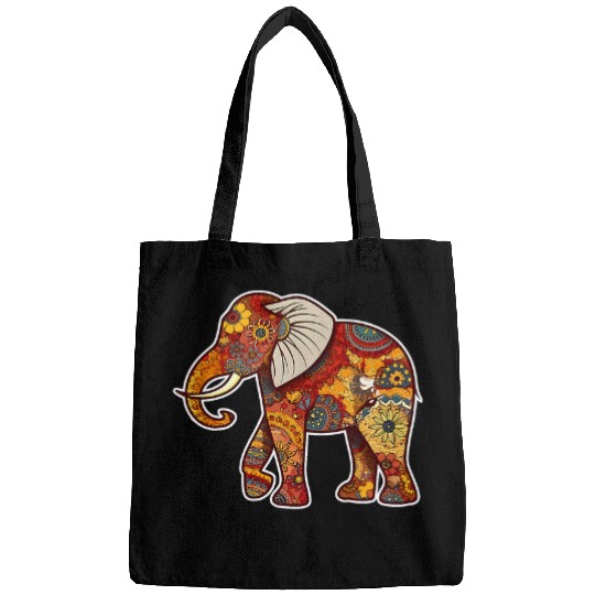 Elephant Pet Floral Print Elephant Bags