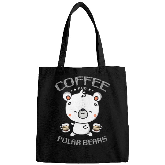 Coffee Fun And Polar Bears Ice Bear Antartica Arctic Bags