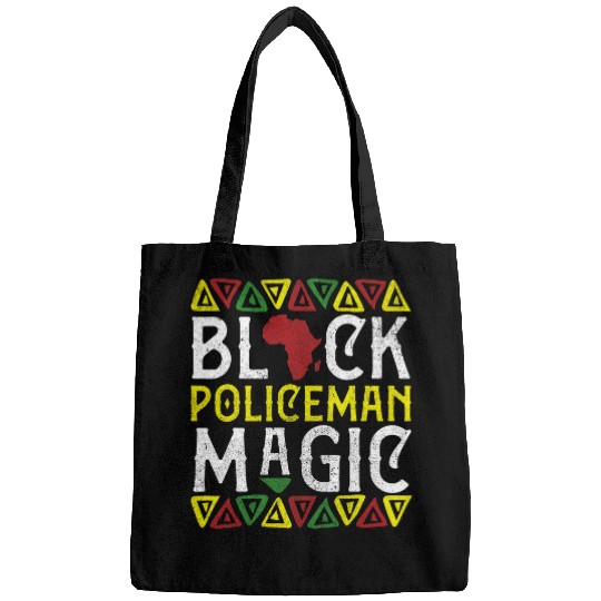 Afro Black Policeman Magic Apparel African Melanin Police Bags