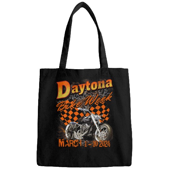 2024 DAYTONA BEACH BIKE WEEK vintages RALLY ART ON FRONT 2 Bags