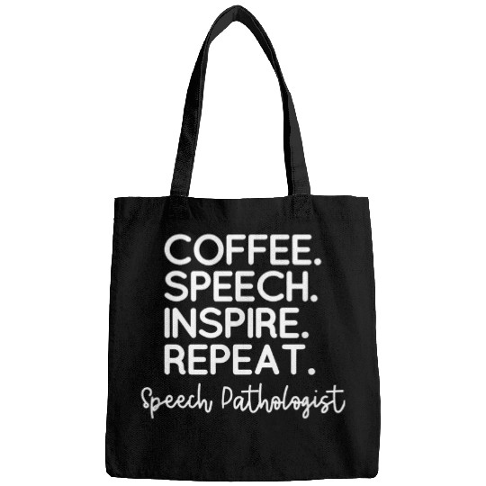 Coffee Fun and Speech Pathologist SLP Therapy for Women Bags