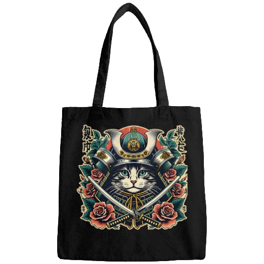 Ancient Samurai Cat Japan Culture Ninja 1 Bags