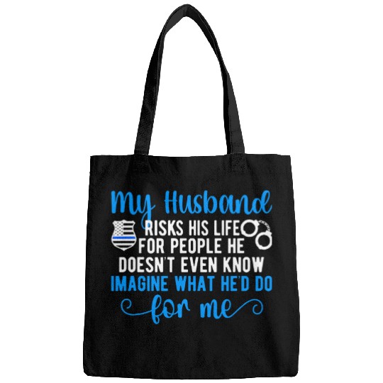 Police Job My Husband Police Wife Of A Police Officer Wife Cop Wife Bags