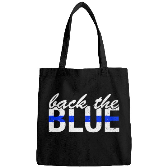 Back The Blue Law Enforcement Police Support Bags