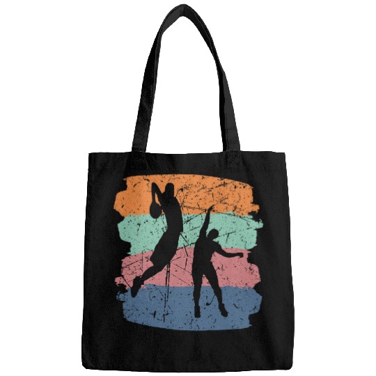 I love Basketball Cool Retro Basketball Stuff Men Player Bags