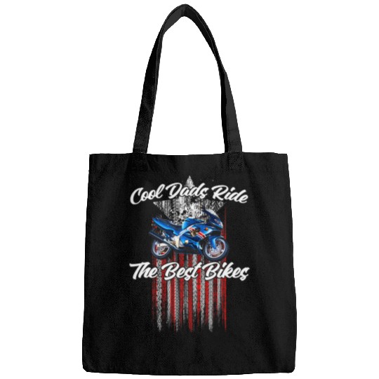 Fathers Day Biker Blue Street Bike Motorcycle Bags