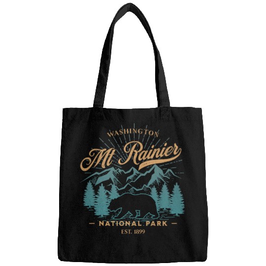 Bear Pet Mount Rainier National Park Bear Souvenir Bags