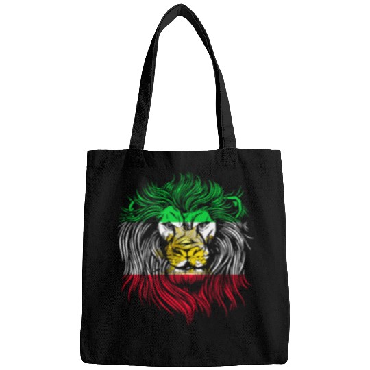 Lion Pet Head Flag Iran Bags