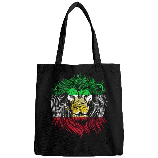 Lion Pet Head Flag Iran Bags