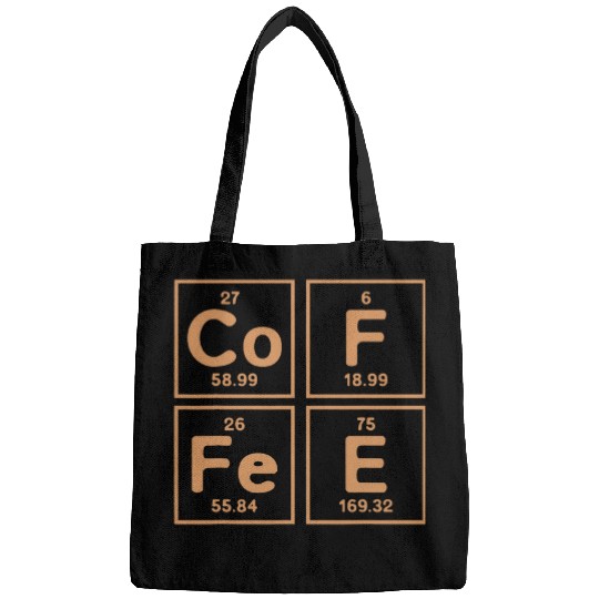 Coffee Fun Science Element Periodic Table Bags