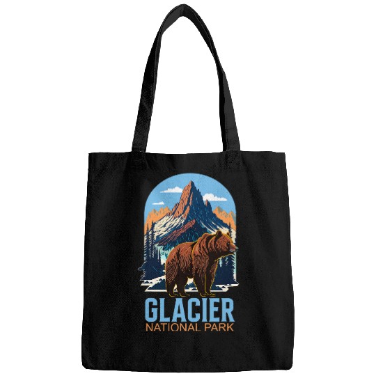 Glacier National Park Montana Grizzly Bear Bags