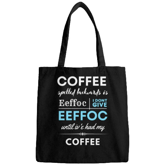 Coffee Fun spelled backwards is EEFFOC 2 Bags