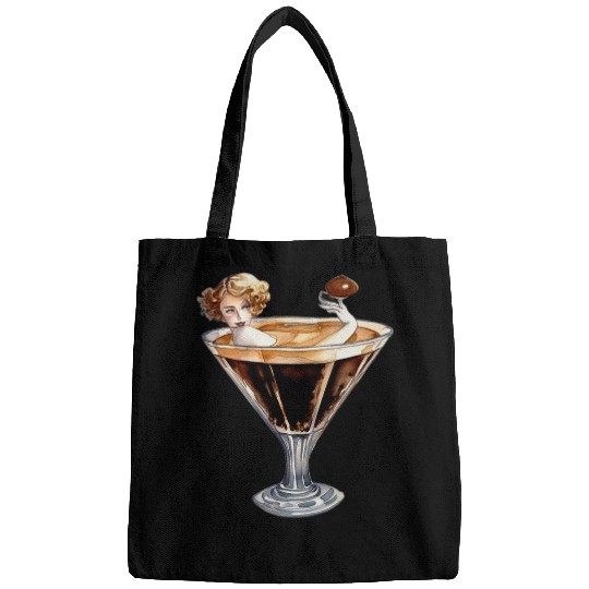 Coffee Fun vintages Espresso Martini Coffee Lover Design Cold Cocktail Bags