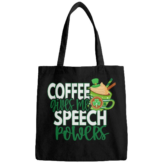 Coffee Fun Speech Therapy SLPA Coffee for St Patricks Day Bags