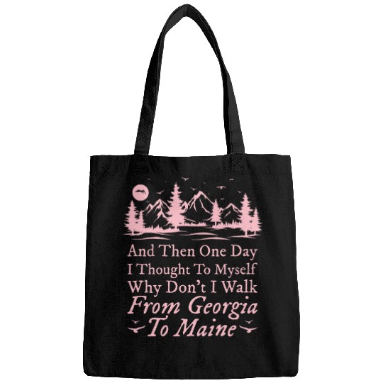 Appalachian Trail AT States Checkmark List Hiking Hiker Pink Bags