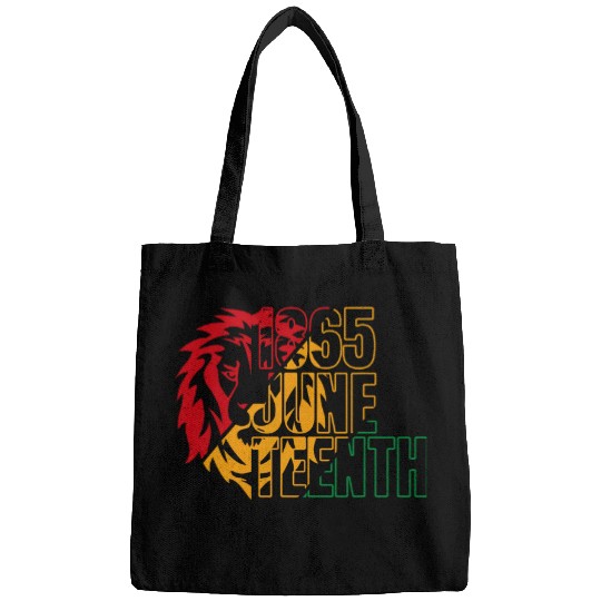 Lion Pet Juneteenth Celebrating Black 1865 African Funny Lion Lover Bags
