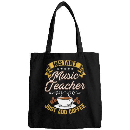 Coffee Fun Music Instructor Funny Coffee Lover Music Teacher 8 Bags