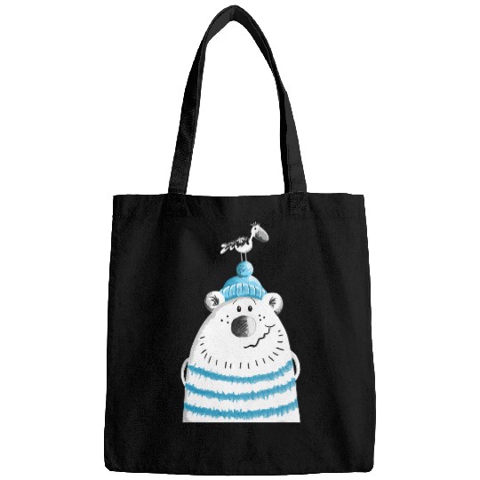 Bear Pet Funny Seaman Bear With Seagull I Maritime Bags