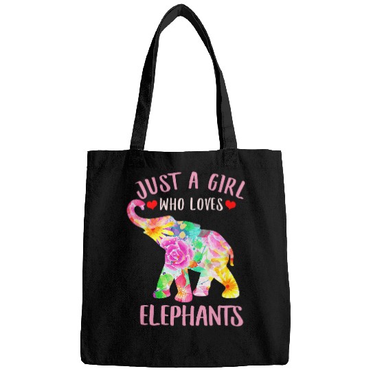 Elephant Pet just a girl who loves elephants lover dad mom boy 1 Bags