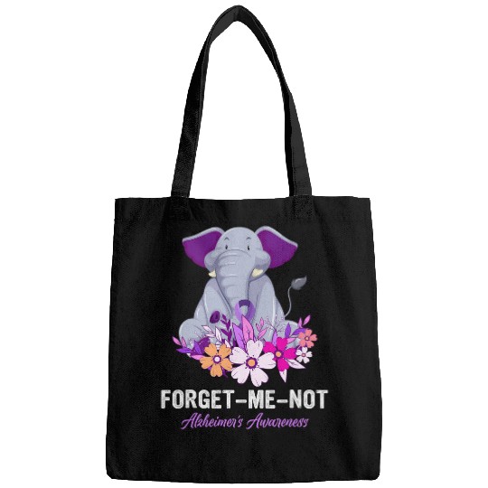 Elephant Pet Forget Me Not Alzheimer s Awareness Elephant Flower Bags
