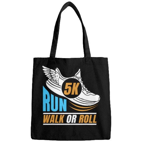 5K Marathoner Road Runner Athlete Run Walk Roll 5 Km Bags