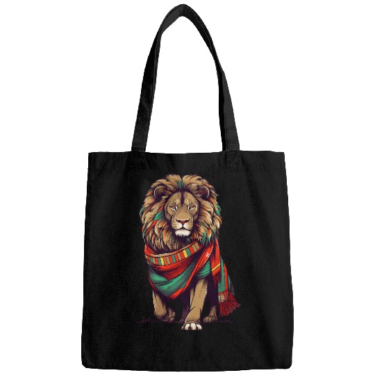 Lion Pet Juneteenth Cool Black History African Flag Fathers Day Bags
