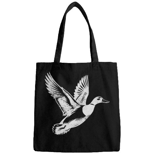 Funny Committed Duck Hunter Waterfowl Hunting Bags
