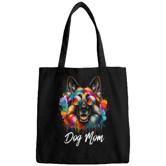 German shepherd Owners Dog Mom for Dog lovers Dog pop art Bags