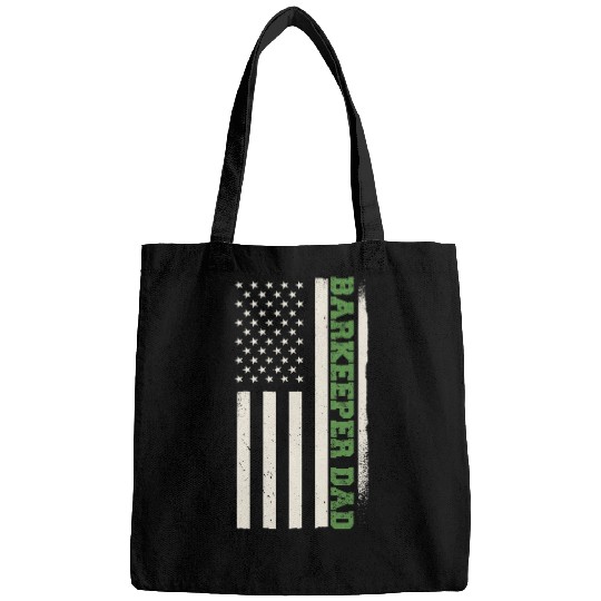 Patriotic Bartender Barman Bartending Barkeeper Dad Bags