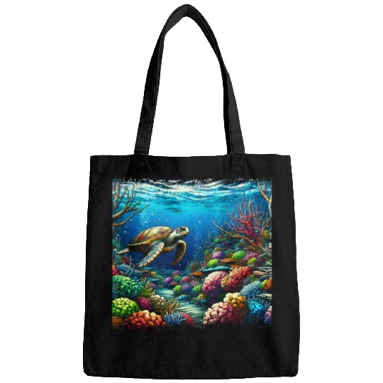 Turtle Pet Coral Reef Turtle Explorer Bags