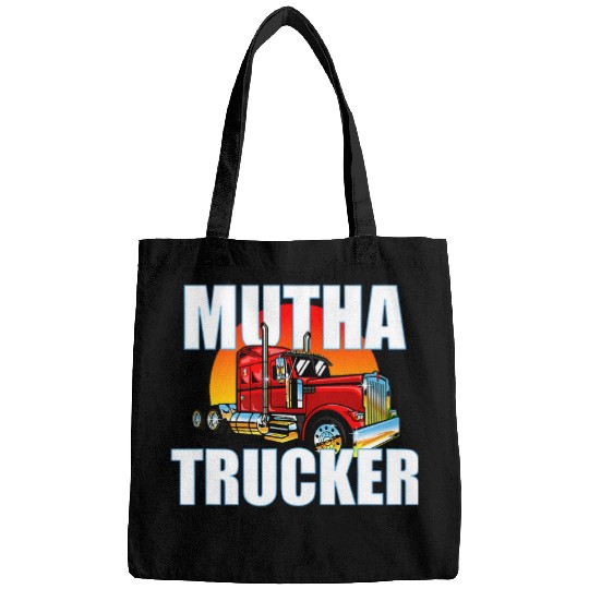 Mutha Trucker Big Rig Semi Trailer Truck Driver Bags