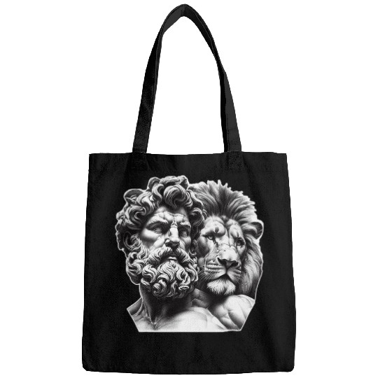 Lion Pet Hercules x Lion Greek Mythology Blackwork Bags