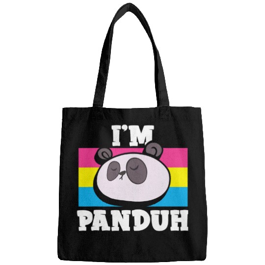 Panda Pet I m Pan Duh Pantastic Panda Cool LGBT Pansexual Pride 1 Bags