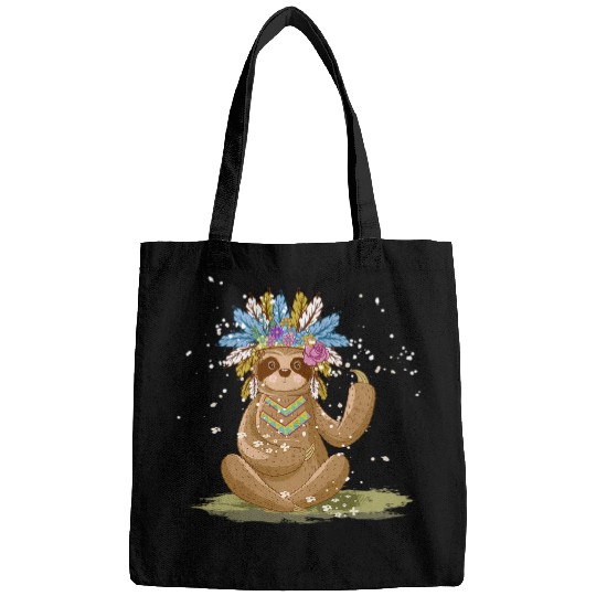 Sloth Pet Cute Boho Sloth Yoga Hippie Bags