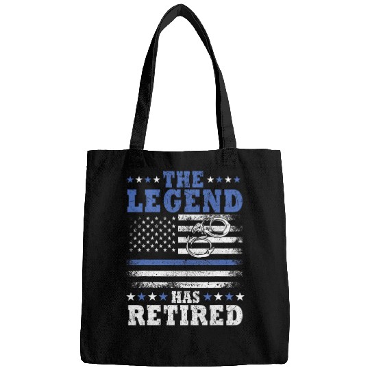 Humorous Retired Police Officer Law Enforcement Retirement Bags