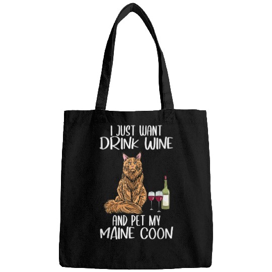 Wines Fun Maine Coon Cats Breed Kitten Species Accessories Cats Bags
