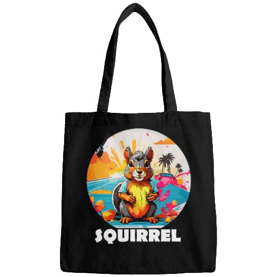 Squirrel Pet Cute For Funny Squirrel Lovers Sunset Bags