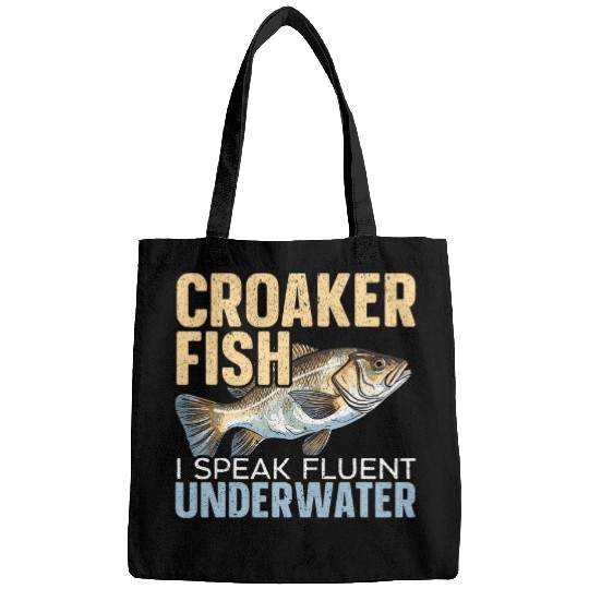 Frogfish Atlantic Croaker Fish Fisherman Fishing Lover 2 Bags