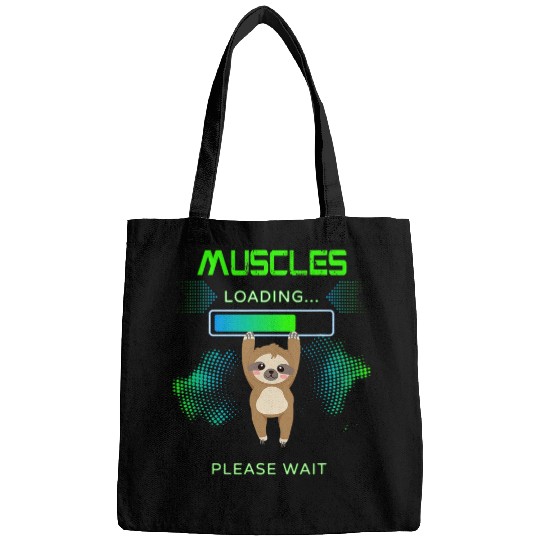 Sloth Pet Cute baby sloth gym workout sport and fitness joke Bags