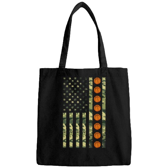 Patriotic Basketball Player USA American Flag Proud Coach Bags