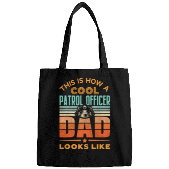 bests Patrol Officer Dad Law Enforcement Police Officer Dad 9 Bags