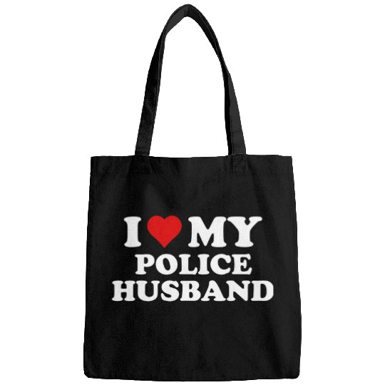 Police Job I Love My Police Husband For Wife Valentines Day Bags