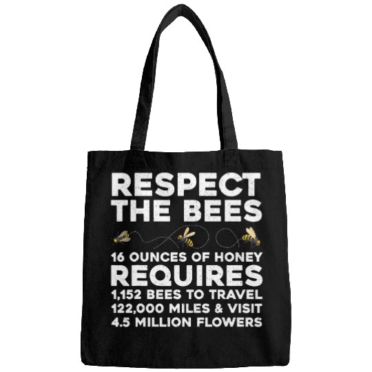 Bee Keeper Art For Men Women Beekeeper Honey Bee Bumblebee Bags