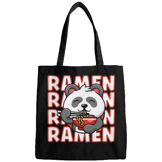 Panda Pet Ramen Noodles Kawaii Cute Anime Panda Bear Lover Kids Bags