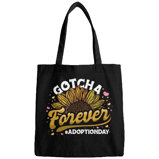 Gotcha Forever Adoption Announcement Gotcha Day Sunflower Bags
