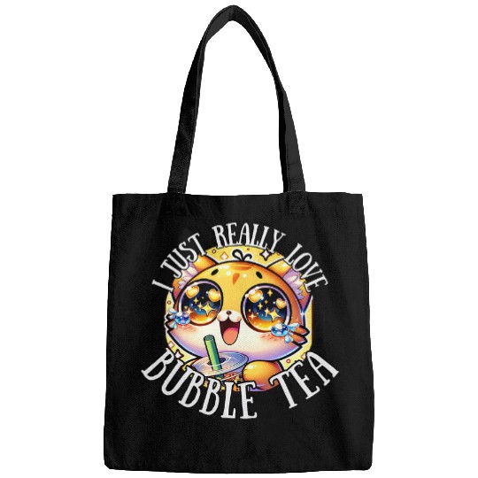 Bubble Tea Kawaii Cat Boba Tea Bags