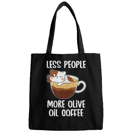Coffee Fun Olive Oil Coffee Cat Lovers Coffee Addict caffeines Drinks Bags